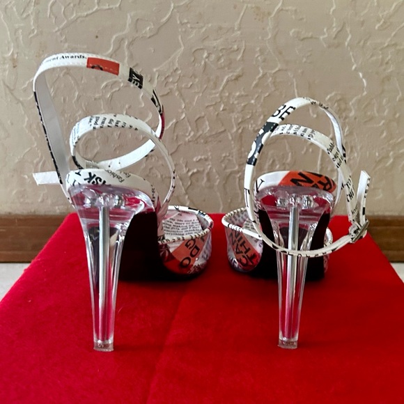 Alessi Black Print Heel by Steve Madden - Picture 7 of 9